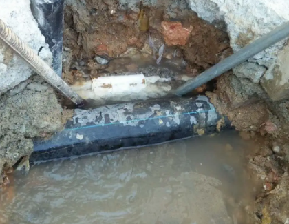 高青测漏水之水管漏水
